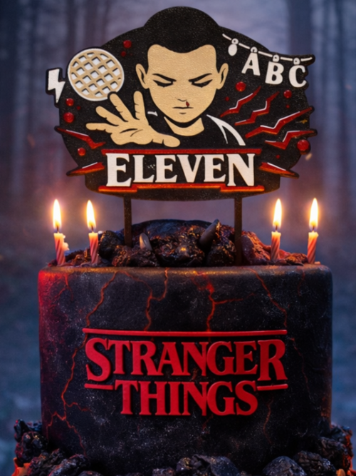 Eleven Stranger Things cake topper – product view