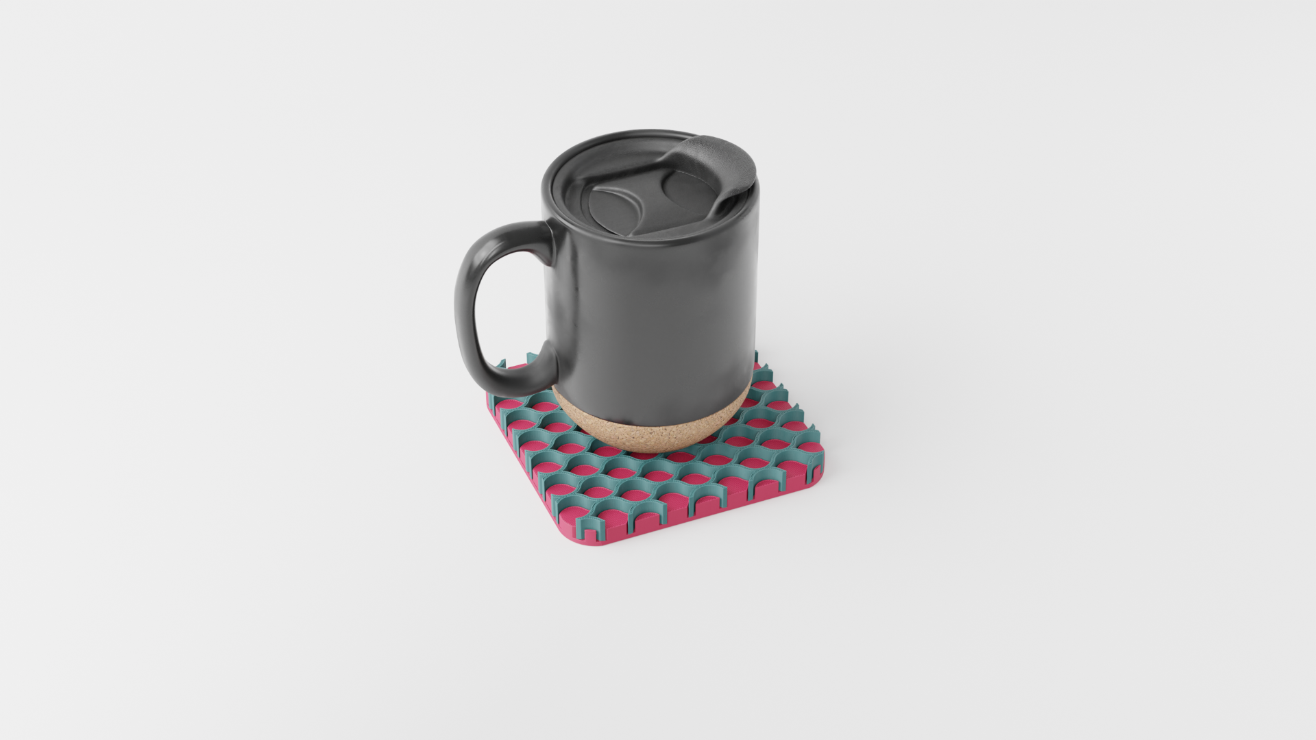 Satisfying Interlocking Coaster Set. Three in one