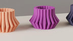 Modern LED tealight holders styled as contemporary home décor