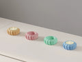 Modern angular LED tealight holder main view in selected colour