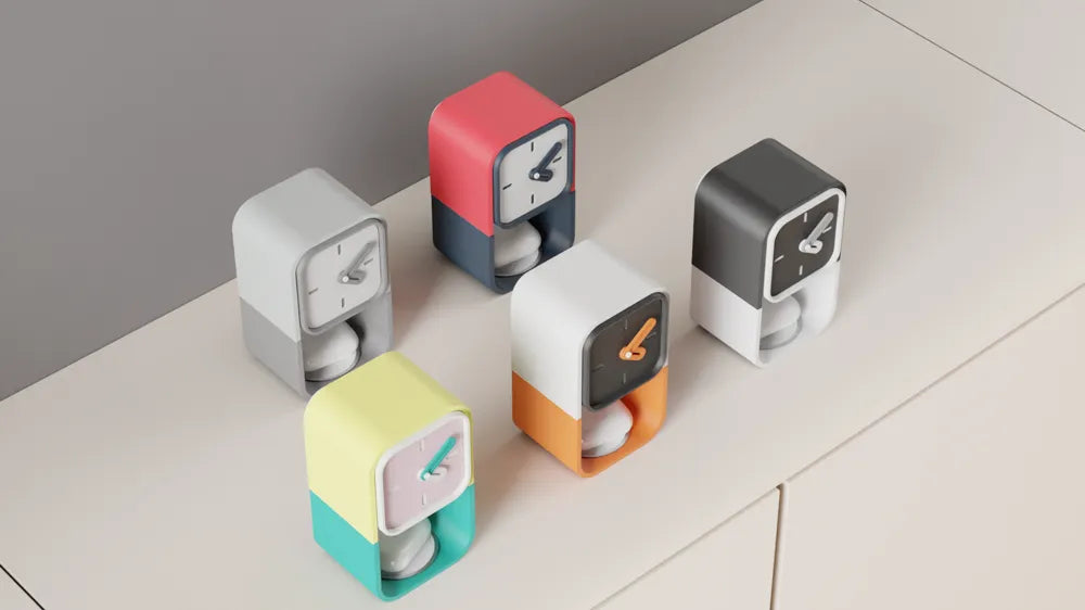 Desk Clock With Airpod Charger and Storage