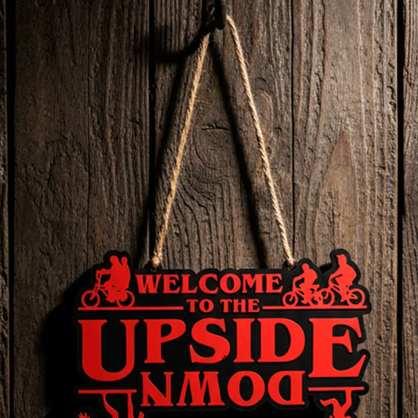 Stranger Things Welcome to the Upside Down on door