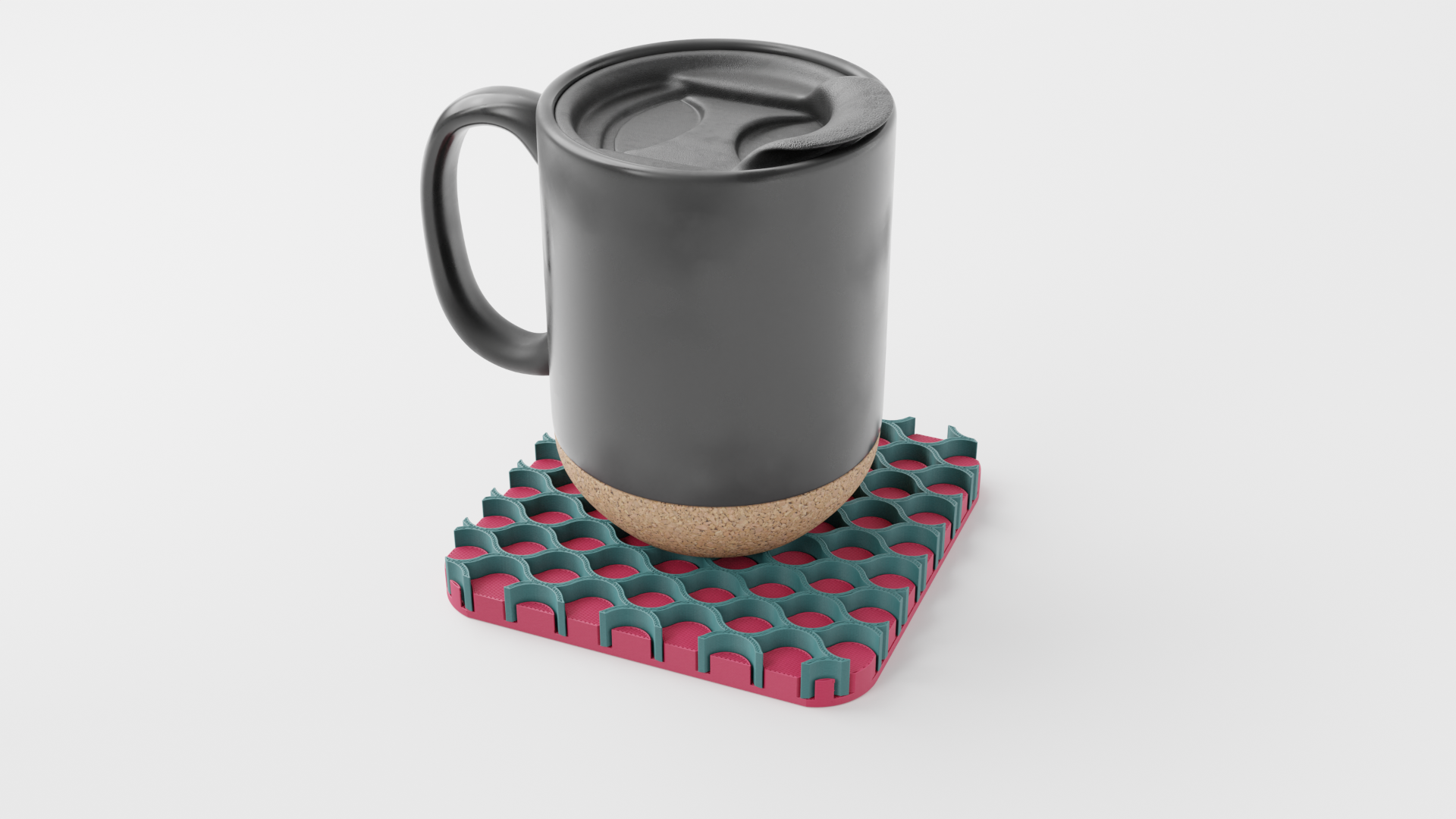 Satisfying Interlocking Coaster Set. Three in one