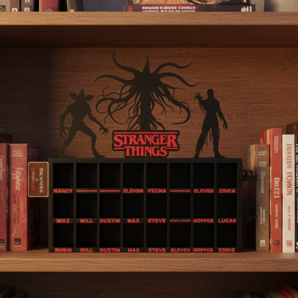 Stranger Things Collectible Display Shelf – Character Edition for Kinder Joy figurines