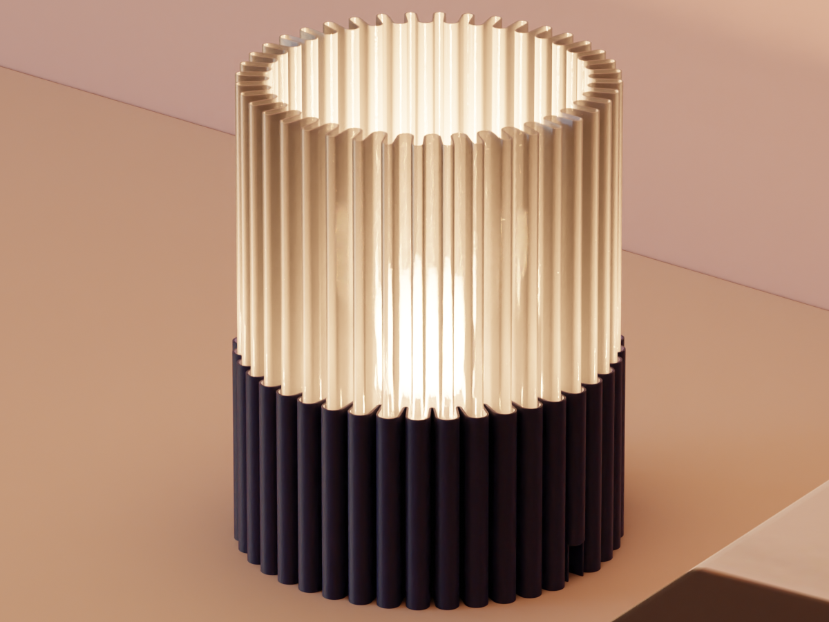 Pleated Glow Table Lamp