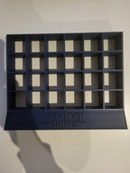 3D printed Stranger Things display organizer with multiple square compartments, Lunqo design