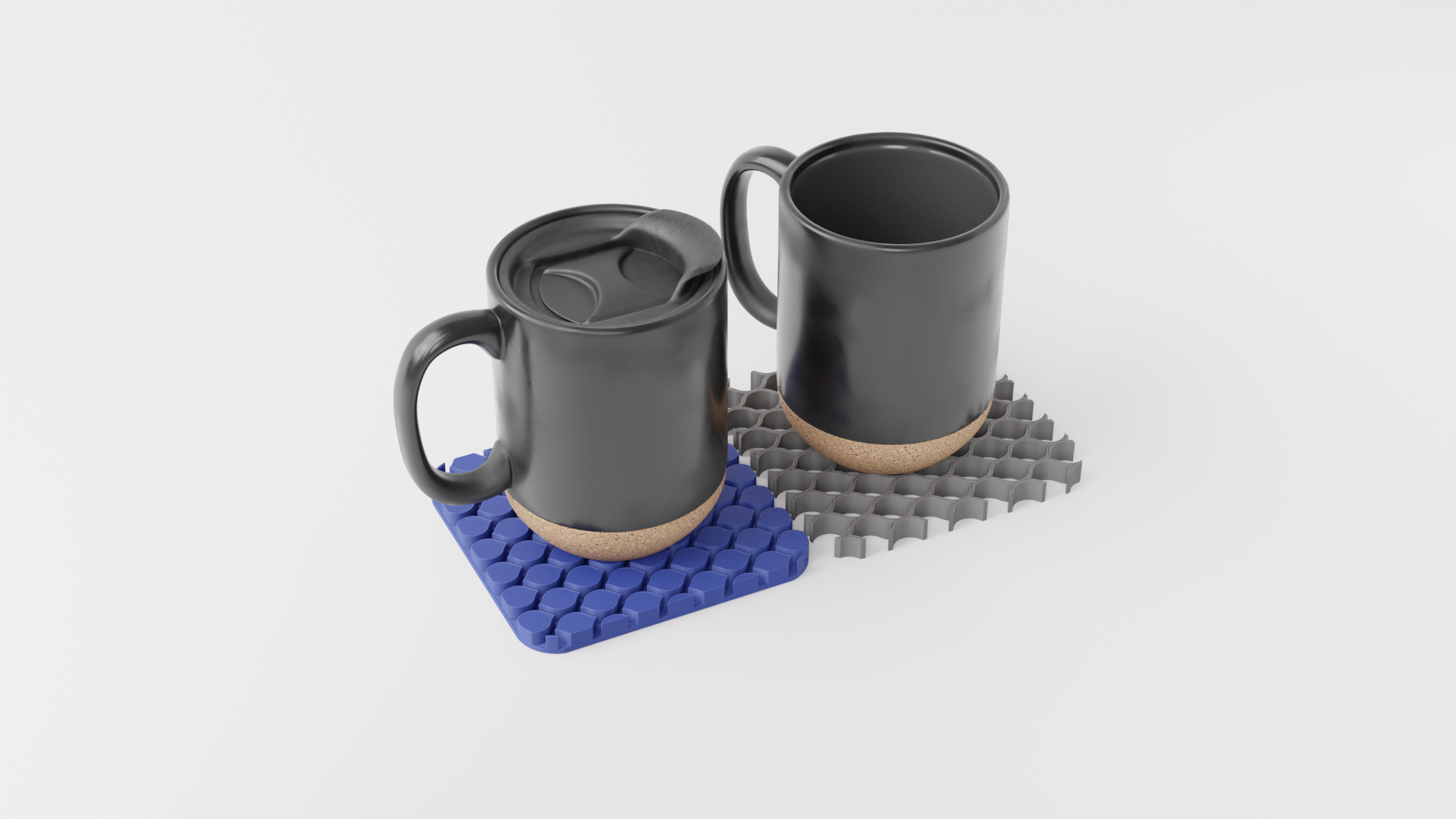 Satisfying Interlocking Coaster Set. Three in one