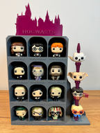 3D printed Lunqo Hogwarts character display with detailed Harry Potter Funko figures