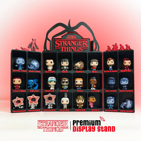 Stranger Things Kinder Joy Display Stand with 24 Slots | Premium Collectible Organizer