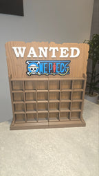 One Piece Kinder Joy Figure Display Stand – 24-Slot Wanted Board