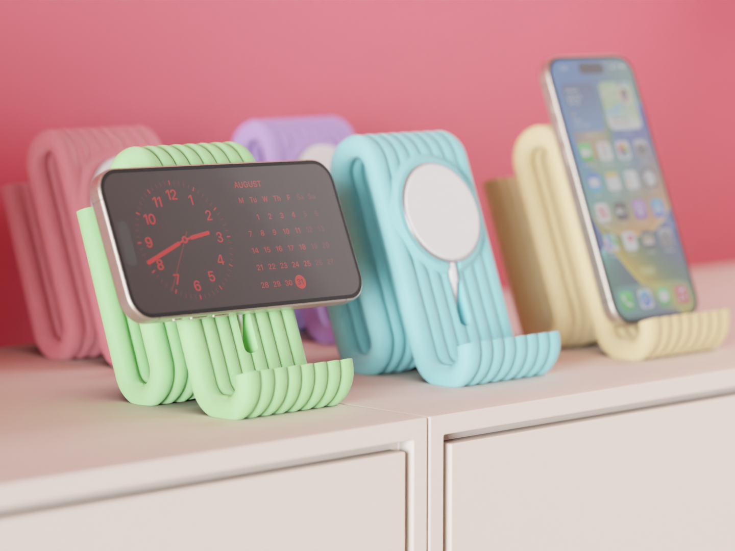 WibbleDock – Sculptural MagSafe Stand
