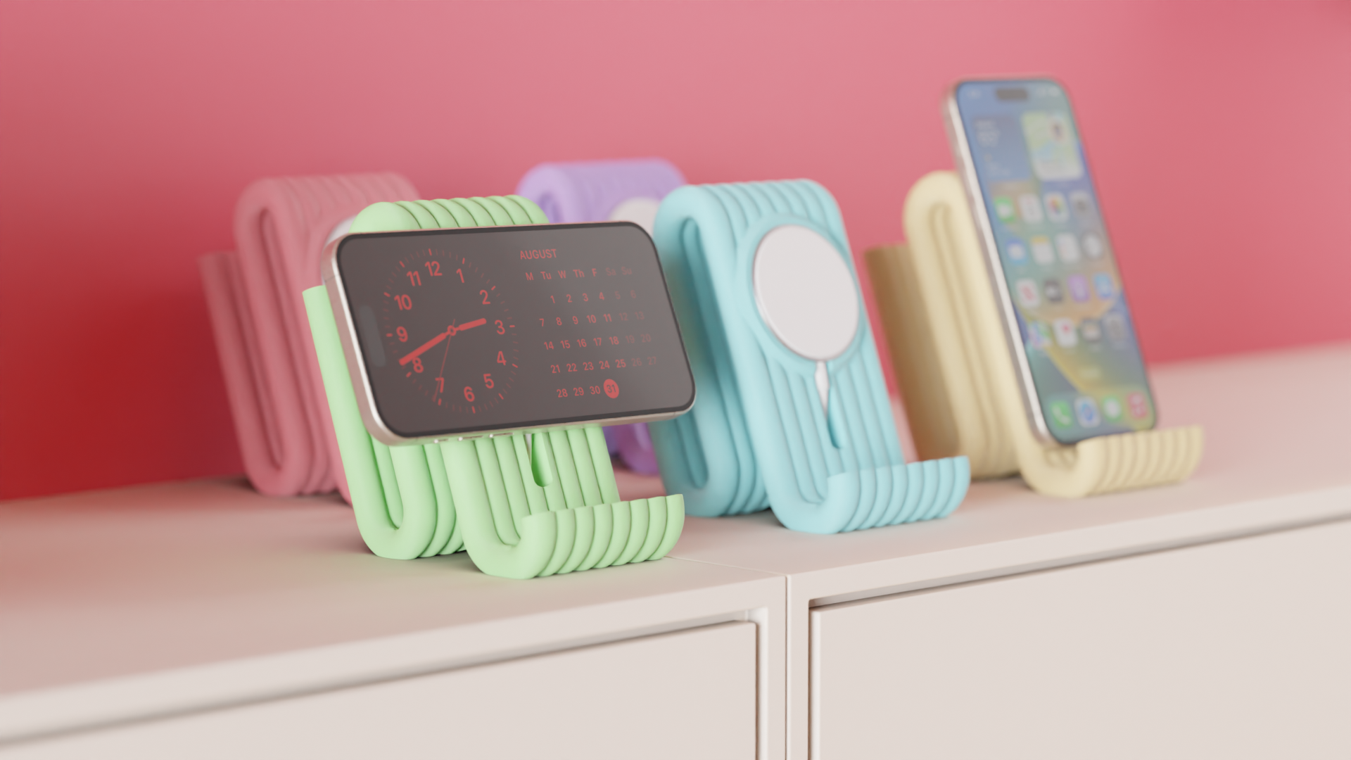 WibbleDock – Sculptural MagSafe Stand