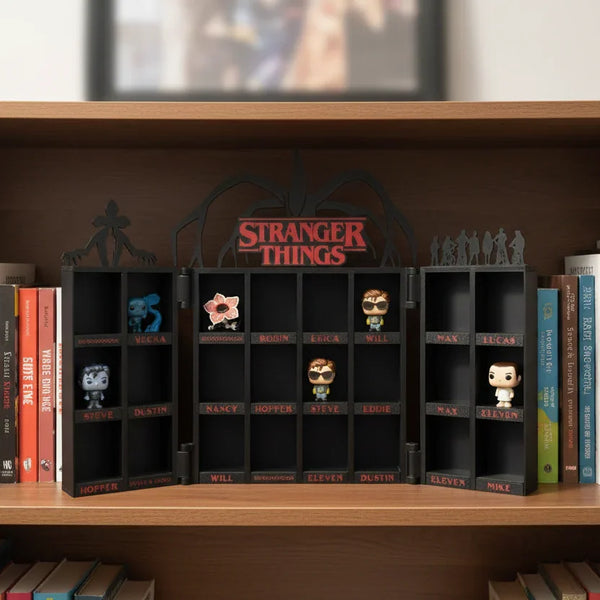 Foldable Stranger Things Kinder Joy Display Stand | Compact Minifigure Organizer