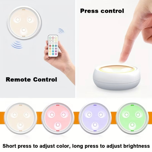 Wireless RGB Tap Light (Battery Powered)