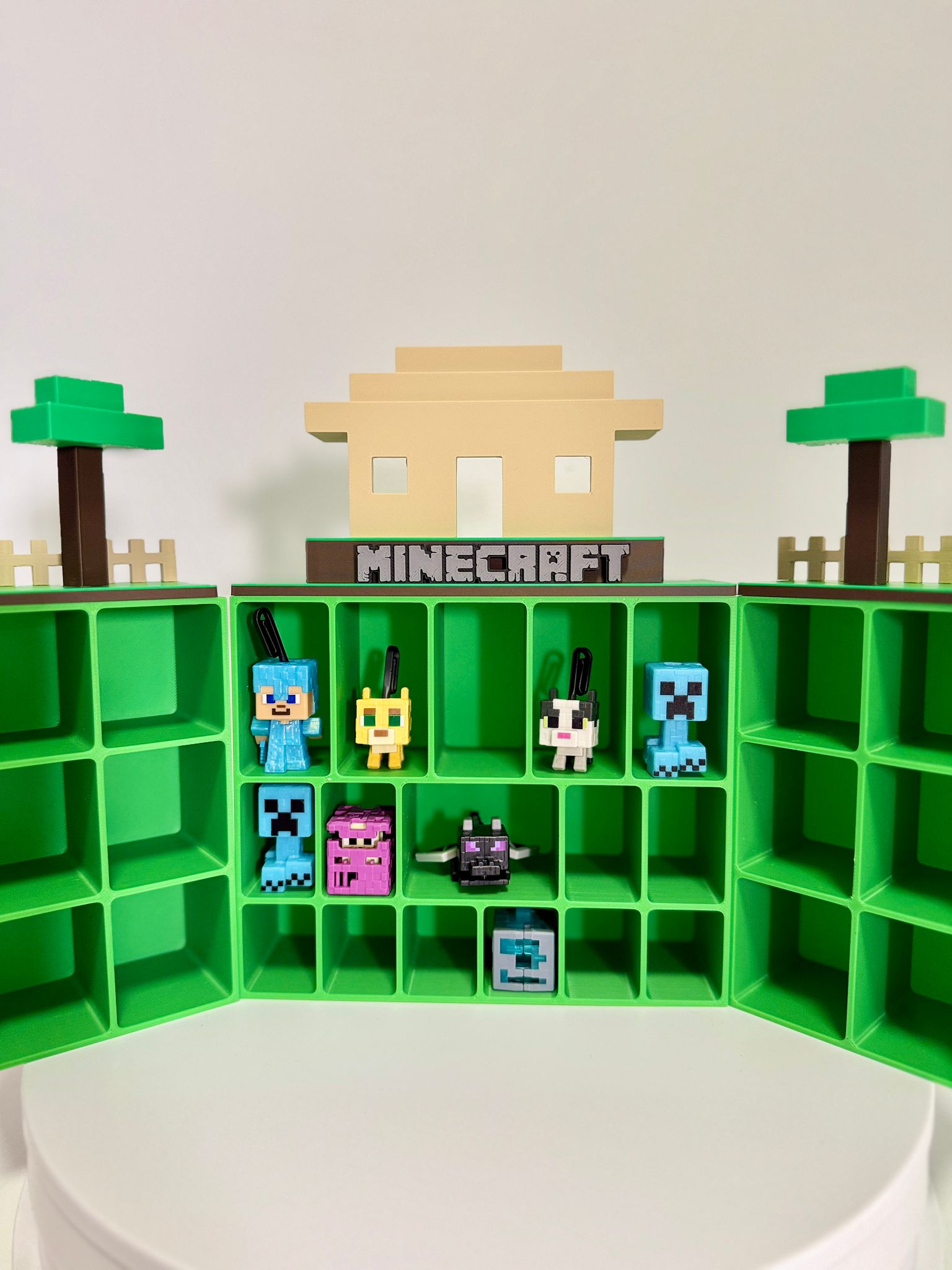 PixelVault – Minecraft Style Kinder Joy Figure Display