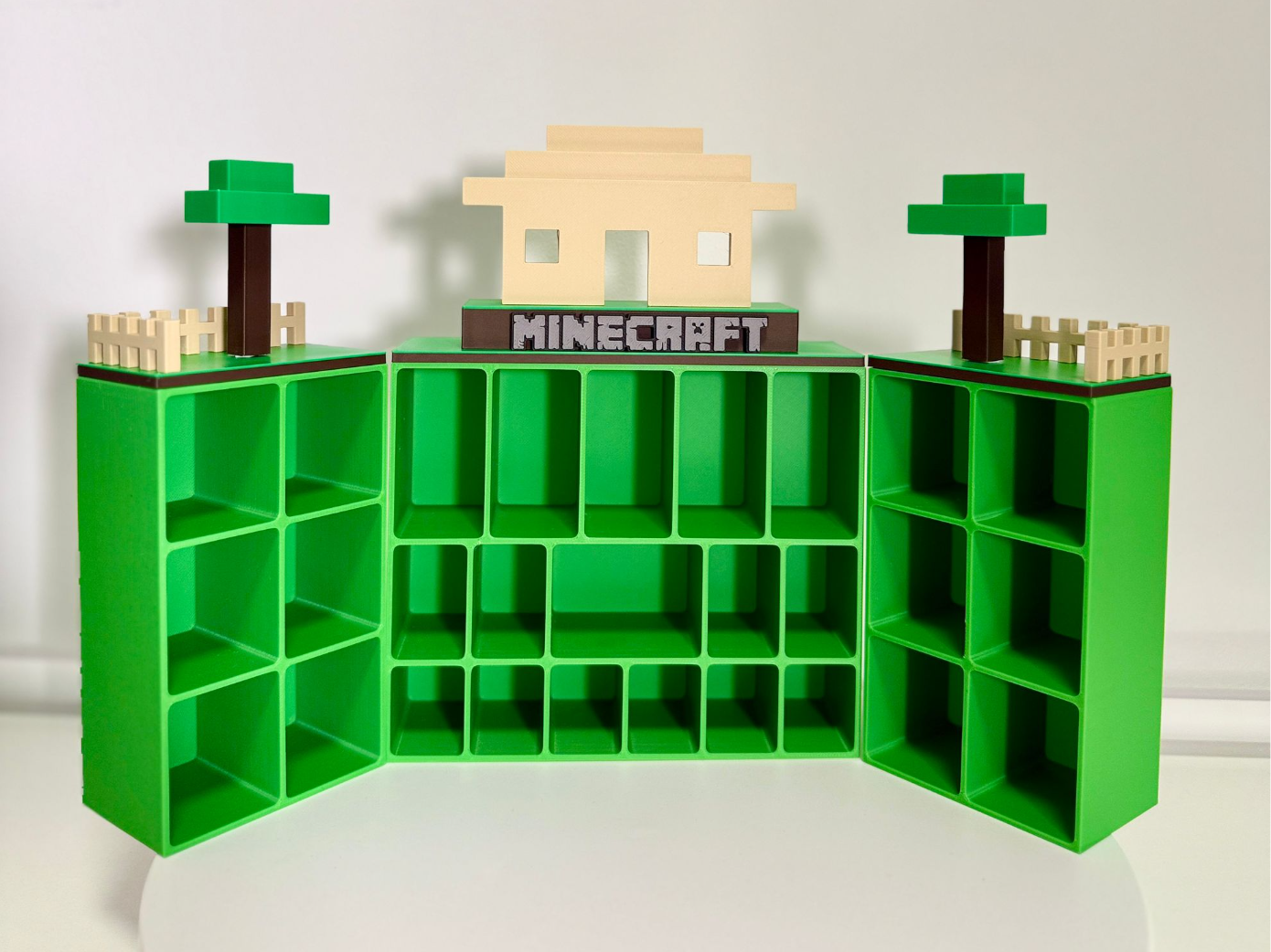 PixelVault – Minecraft Style Kinder Joy Figure Display