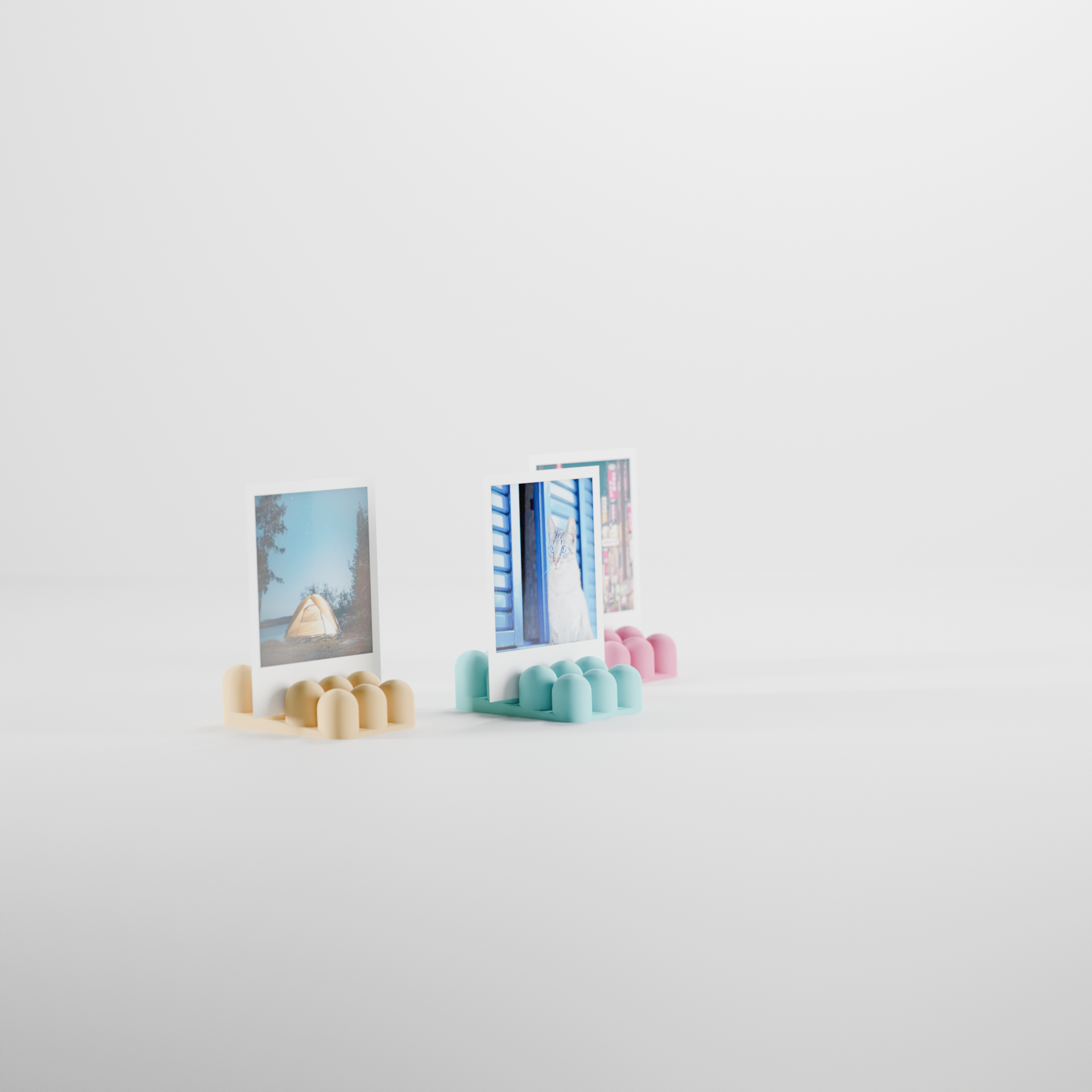 Rounded bobble texture detail on the sculptural photo holder