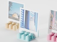 Bobbly Sculptural Photo Holder