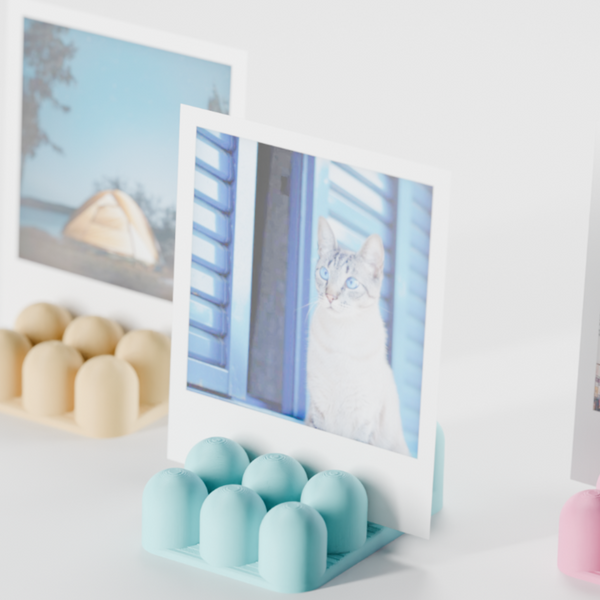 Bobbly Sculptural Photo Holder