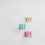 Bobbly photo holder styled as modern desk decor