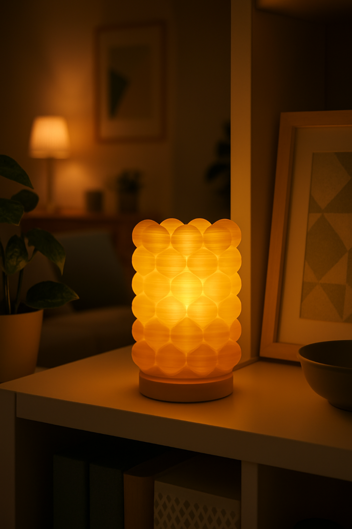 CozyDots Table Lamp – close-up view