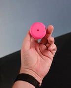 Double-donut cabinet handle alternate view