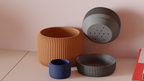 DuoForm – Ribbed Planter with Drip Tray – view 8