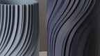 Modern twisted vase view 2