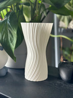 Elegant twisted vase view 10