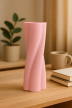 Elegant twisted vase view 2