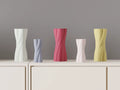 Elegant twisted sculptural vase