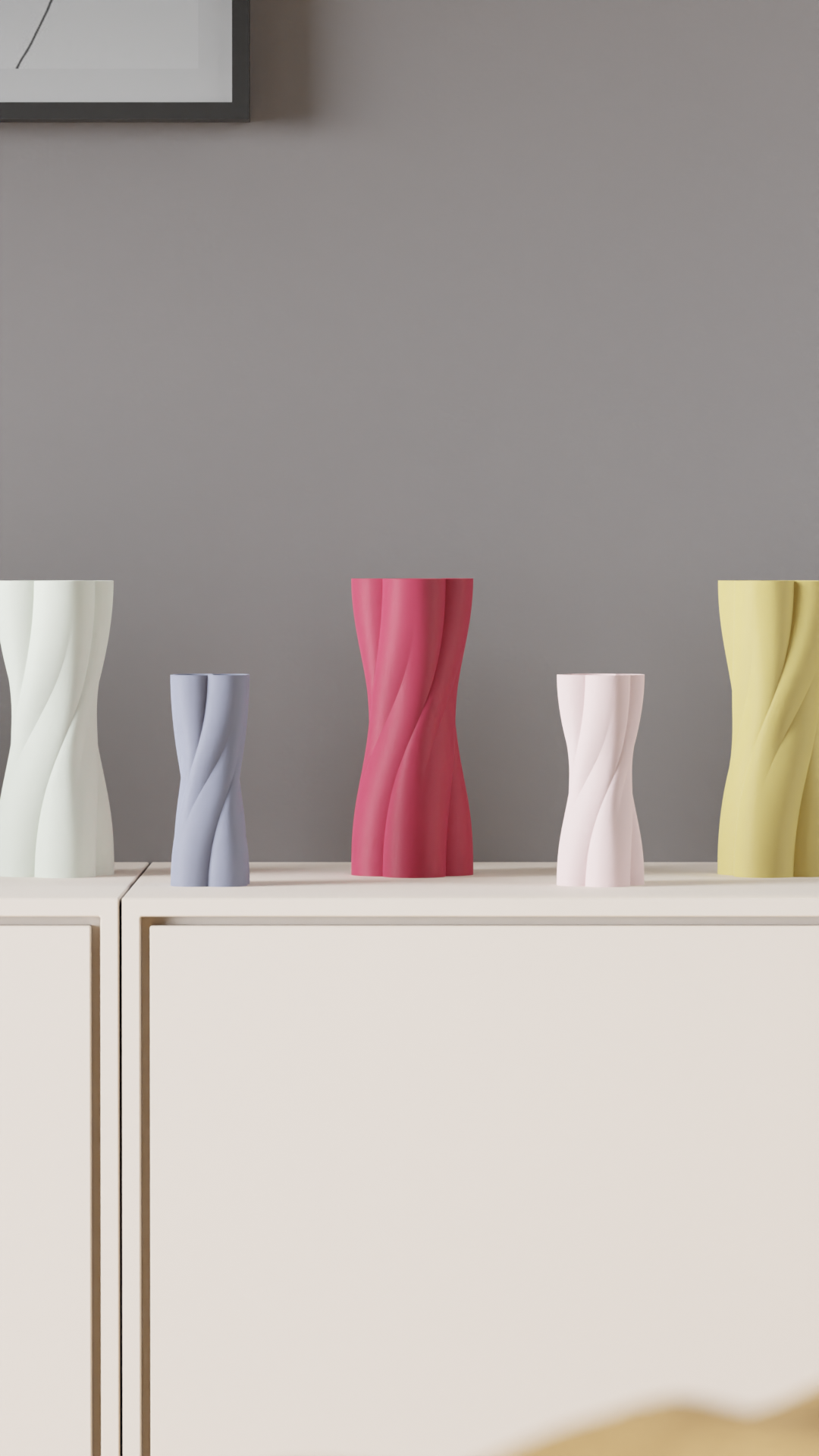 Elegant twisted sculptural vase – view 6