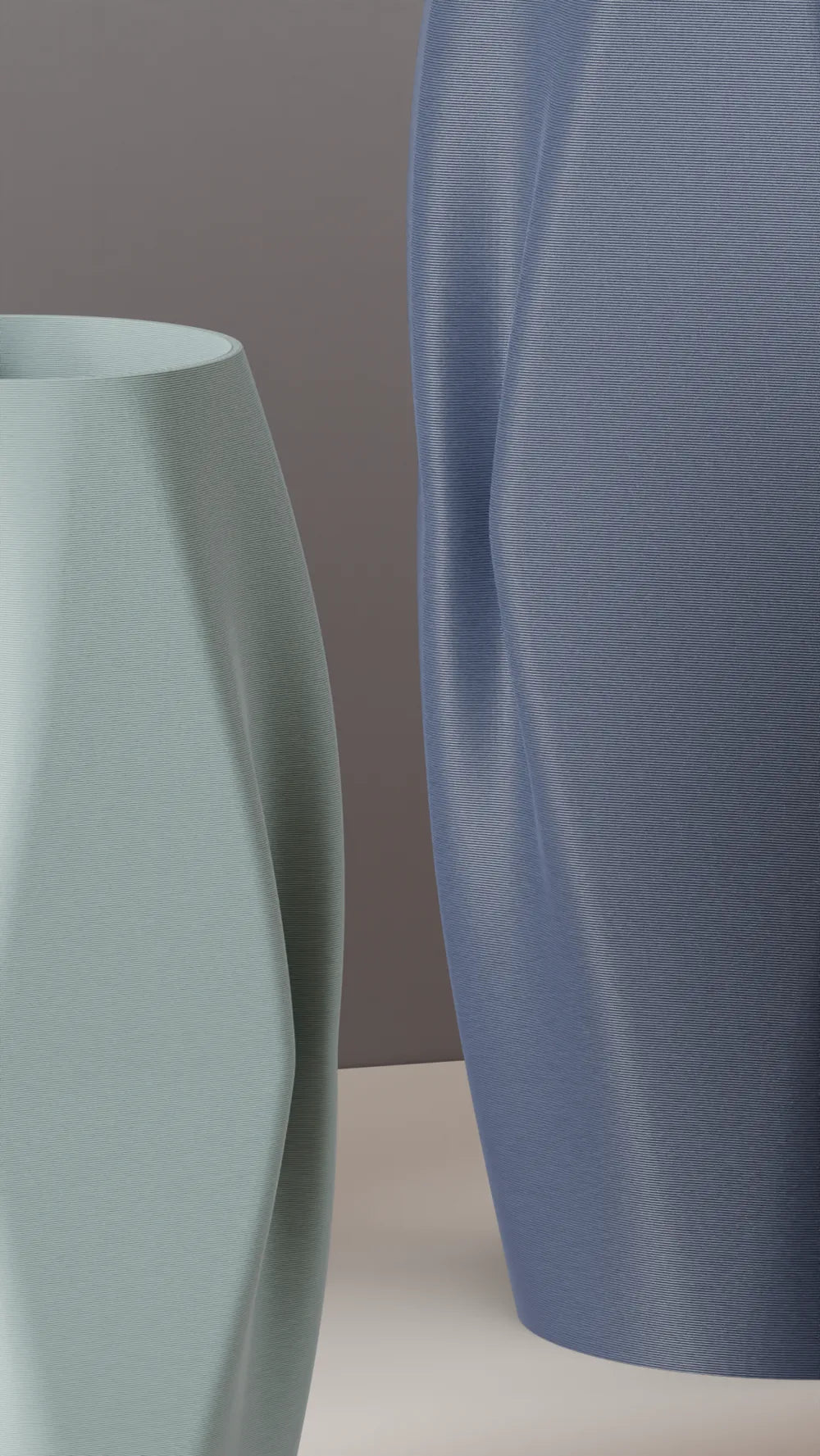 Elegant creased vase view 15