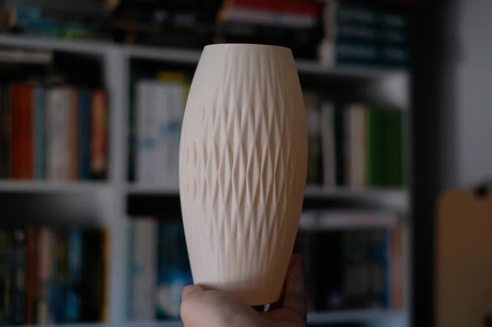 Modern faceted vase view 10