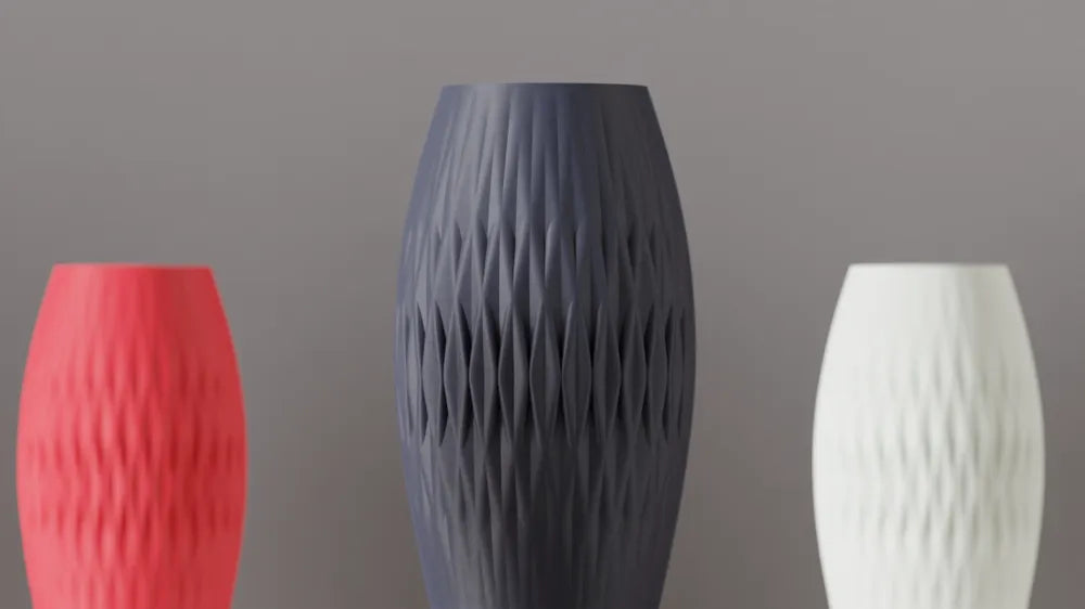 Modern faceted vase view 14