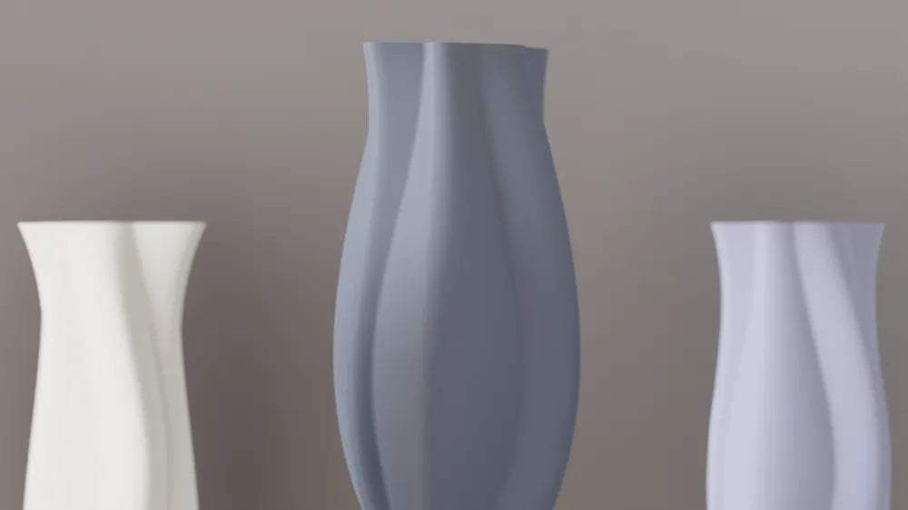 Modern flowing organic vase view 2