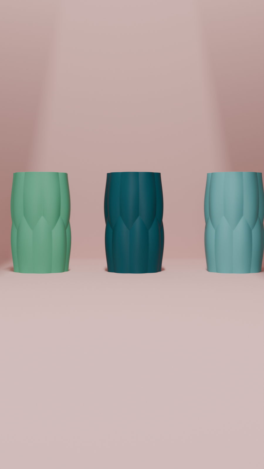 Modern puffed sculptural vase – view 4