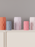 Puffed pleated sculptural vase – view 19