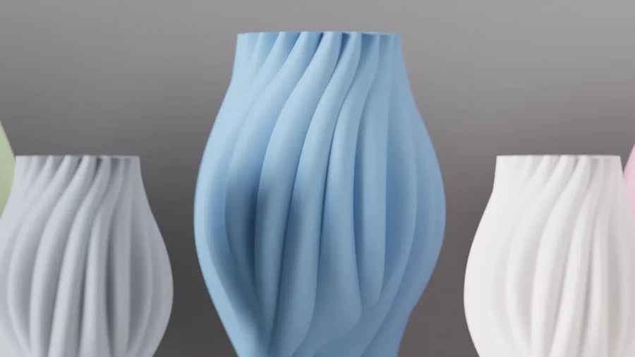 Modern organic quick print vase view 4