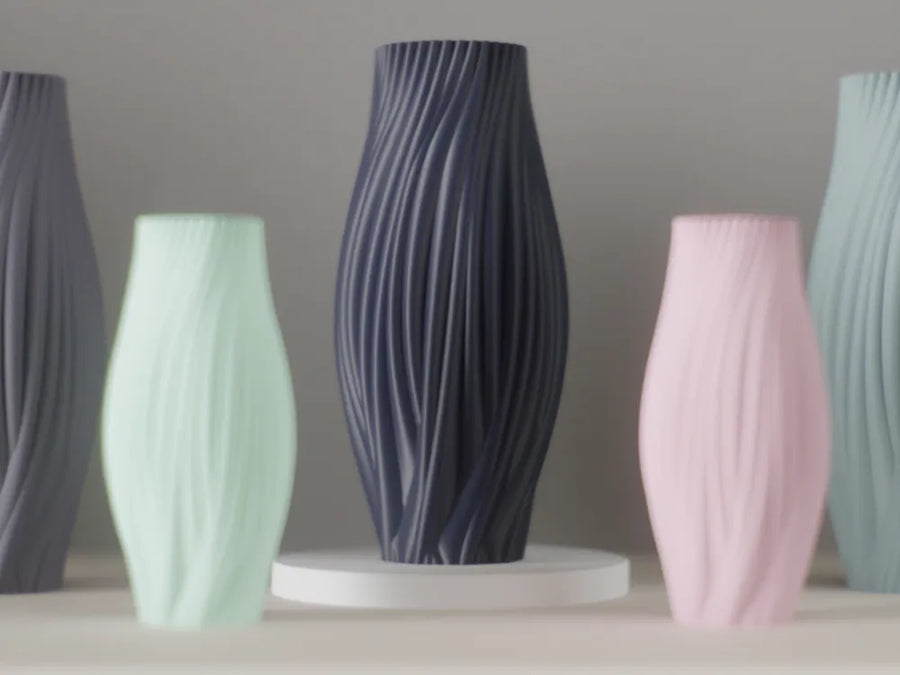 Flowing organic vase view 1