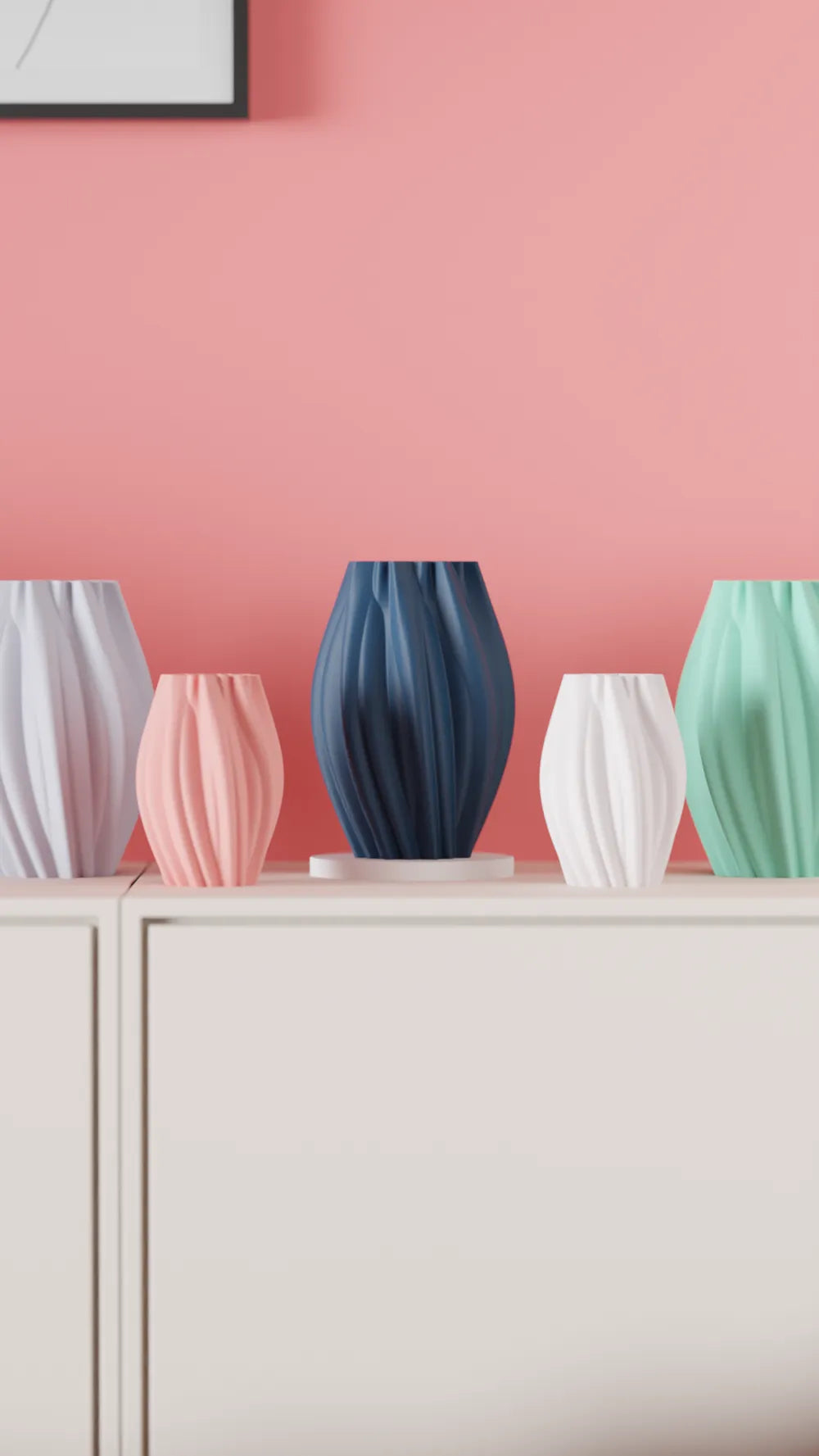 Organic sculptural vase view 8
