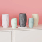 Modern flame pattern vase view 6