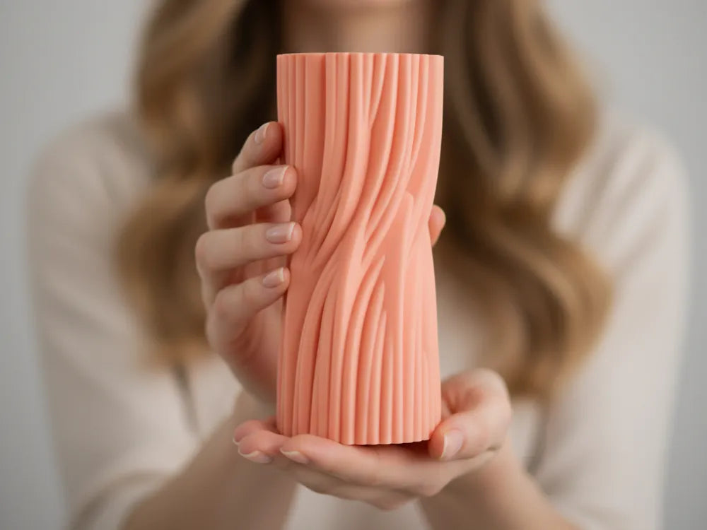 Organic flowing vase view 1