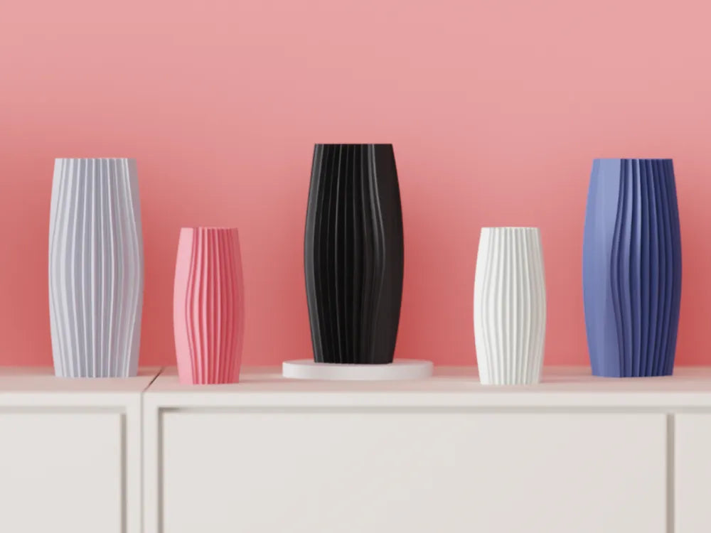 Tri ripple vase view 1
