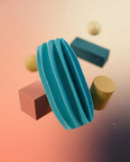 Modern finned vase view 15