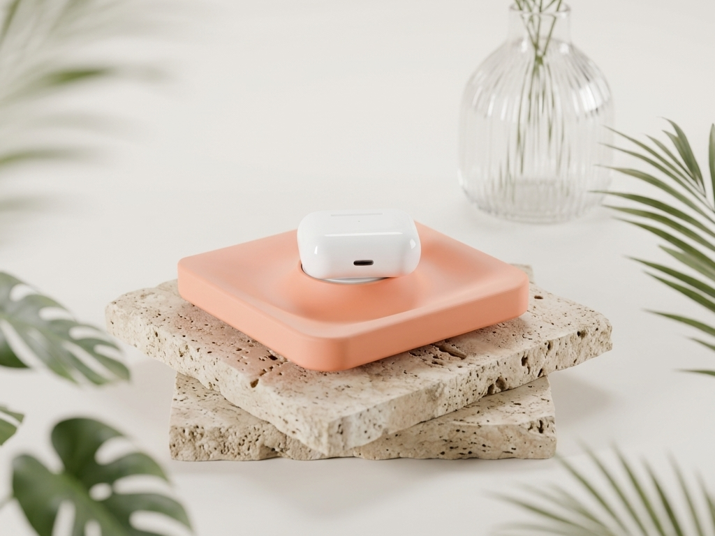 MagSafe catch-all tray with integrated phone and AirPods charging area.