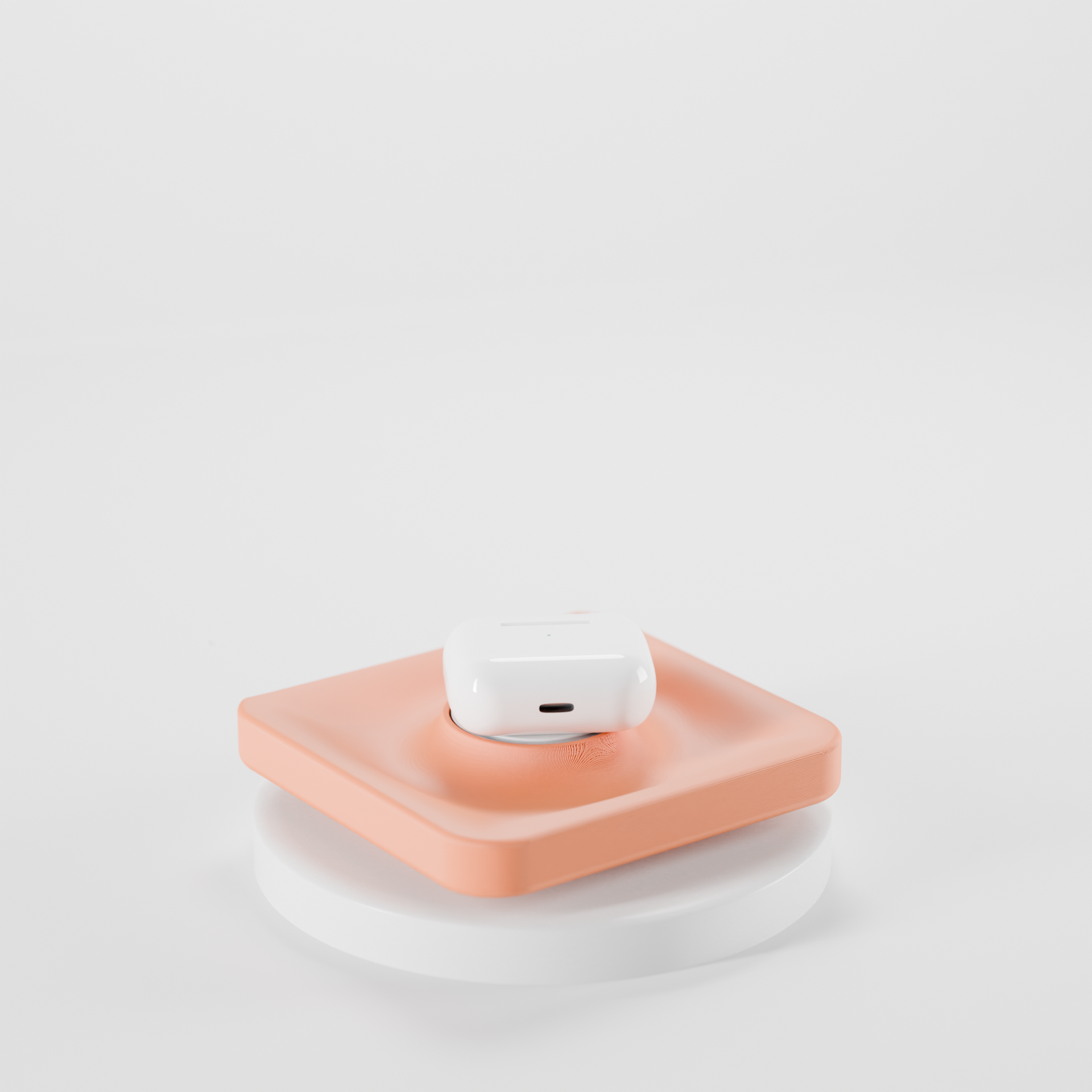Minimalist MagSafe tray shown from an alternate angle.