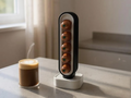 PodArc rotating vertical coffee pod organiser in a black finish