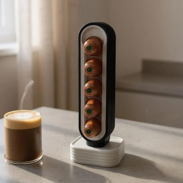 PodArc – Rotating Coffee Pod Organiser