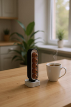 PodArc vertical coffee pod organiser viewed from the side